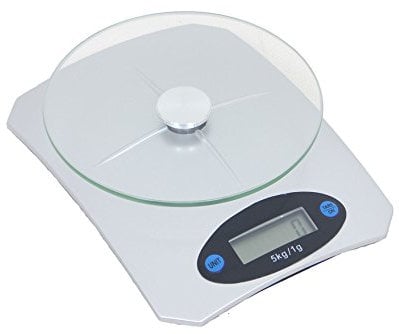 5 kg Postal Postage Parcel Scale for Small Parcels & Letters | Digital Electronic Kitchen & Shipping Scale with Removable Glass Platform, LCD Display, Tare, Auto‑Off