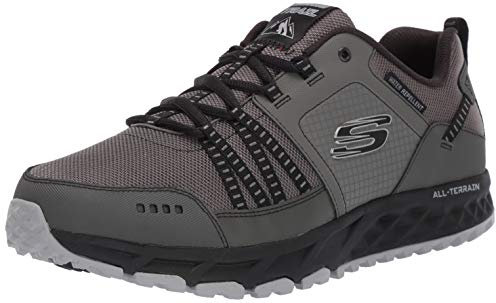 Skechers Herren Escape Plan Sneaker, Grey Charcoal Black, 42.5 EU