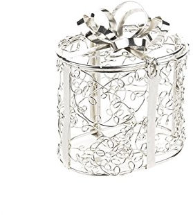 Sass & Belle Mini-Geschenkbox, rund, Draht, 7 x 7 cm