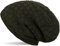 styleBREAKER warme Feinstrick Beanie Mütze mit Flecht Muster und sehr weichem Fleece Innenfutter, Unisex 04024058, Farbe:Tannengrün dunkel