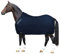 Horses, Fleece Pferdedecke, Basismodell, weich und bequem, ideal für Transport und Feierabend, Größe XS-120cm bis XXL-162cm, erhältlich (Blau-135 cm)