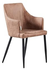 P&N Homewares® Zarah Chair in Cappuccino | Modern Chair | for Dining Room, Living Room ect.