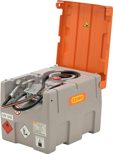 Mobile Dieseltankanlage Typ DT-Mobil Easy 200 l mit Handpumpe und Zapfventil und Klappdeckel