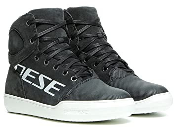 Dainese York Lady D-WP Shoes, Scarpe Moto Impermeabili, Donna, Dark-Carbon/Bianco, 37