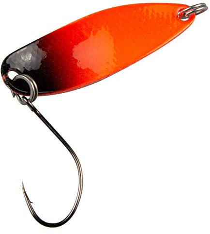 Fishing Tackle Max FTM Spoon Hammer 3,3cm 2,4g - Forellenblinker, Farbe:UV Signal rot/schwarz