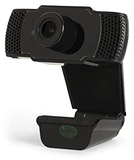 Silvergear Full HD Webcam 1080P, Webkamera, USB Camera, Eingebautes Mikrofon, Clip-On, Für Skype, FaceTime, Hangouts, Windows, Mac OS, Linux