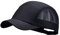 CLAPE Short Brim Baseball Cap Black Mesh 5 Panel Cap Quick Drying Basecaps Adjustable Men’s Trucker Snapback Cap Atmungsaktiv Cap Kurzer Schirm