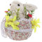 Toddmomy Ostern Kaninchen Figurine in Ostern Shell Decor Rustikalen Frühjahr Ostern Eier Tabletop Dekoration Realistische Faux Pelz Bunny Statue Garten Ornamente für Ostern Party Tisch