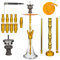 Heavensent Black Phantom Shisha Set Hookah Komplettset Black | Wasserpfeife Silikonschlauch Alu Mundstück Steinkopf Set