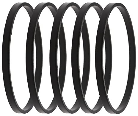 ECSiNG 5 Stück Vergaser Schwimmerkammer Gummi Dichtungen 631028 29630121 47mm Außen 45 Innen Kompatibel mit Tecumseh Rasenmäher Schwarz