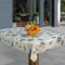 laro Wachstuch-Tischdecke Abwaschbar Garten-Tischdecke Wachstischdecke PVC Plastik-Tischdecken Eckig Meterware Wasserabweisend Abwischbar AS, Muster:Strand Muschel, Größe:100x140