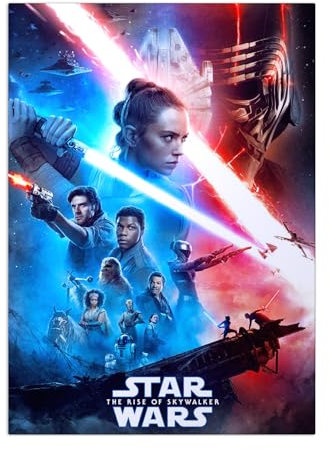 Displate Officiel Star Wars Poster Métallique Fixation Magnétique Licence Officielle Image Affiche de Haute Qualité Star Wars Episode IX: The Rise of Skywalker 32x45cm