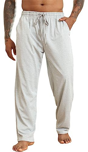 Halfword Pantaloni Sportivi Uomo Jogger Pantaloni Tuta Ginnastica Sportswear Tasche Coulisse Casuals Fitness Grigio XXL
