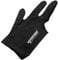 Amagogo Glove Billardhandschuhe für Wettkampfspiele, Dehnbare DREI Finger Handschuhe für Erwachsene, Schwarz