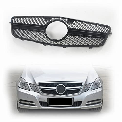 Kühlergrille Schwarzer Kühlergrill Für Benz W212 E-Klasse 2009-2013 E300 E350 E200 AMG Style Sedan Car Upper Bumper Hood Mesh Grill Grid