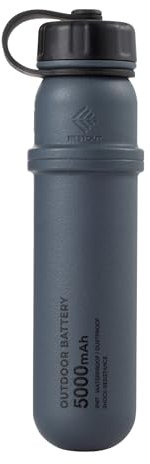 NESTOUT Portable Charger, 5000mAh Outdoor Battery Power Bank, 15W USB-C Fast Charging, Waterproof IP67, Durable Shockproof, Battery Pack for Phone Tablet Hiking Travel Camping (Gray Blue, 5000mAh)