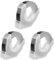 Namvo Präge-Etikettendrucker-Klebeband, Kunststoff, selbstklebend, 3D-Prägeetiketten-Nachfüllpackung für DYMO Embossed (9 mm x 3 m), 3er-Pack