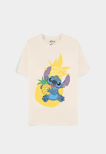 Disney Unisex Lilo Pineapple Stitch-Short Sleeved T-Shirt