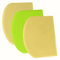 SURDOCA Dough Scraper Bench Scraper - 3P 7.1x4.9 Plastic Flexible Bowl Scraper, Sharp Edge & Angles Cake Scraper. Non-Slip Bakeware Decorating Tools Sculpting & Modeling Tools - Yellow+Green+Yellow