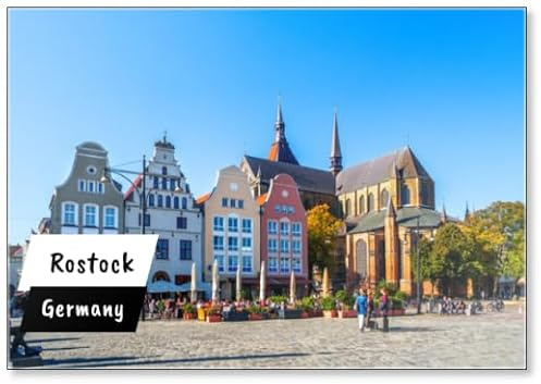 Kühlschrankmagnet Rostock Neuer Markt Deutschland