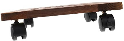 MERRYHAPY Vassoio per Fioriera Mobile con Pallet Ad Alta capacità di Carico Struttura in Legno E Ruote