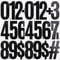 CMBBZZY 6 Inch Self Adhesive Large Number Stickers - 6 Sheet Waterproof & Removable Vinyl Stickers for Outdoor, Wheelie Bins, Mailbox, House Number Decor - Black