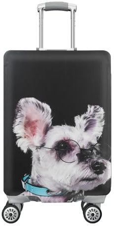 Amexo Gepäckabdeckung Koffer Hülle Reise Kofferschutzhülle Elastischer Luggage Schutzhülle mit 22 bis 32 Zoll (M)