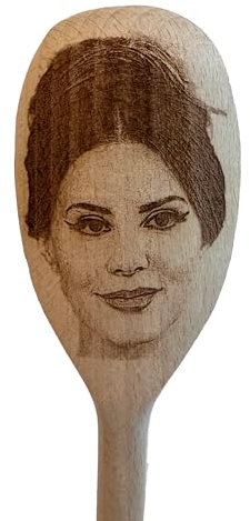 Lana Del Rey Engraved Wooden Spoon | Funny Music Fan Gift | Unique Handmade Kitchen Decor | Quirky Birthday Gift for Her | Novelty Cooking Utensil