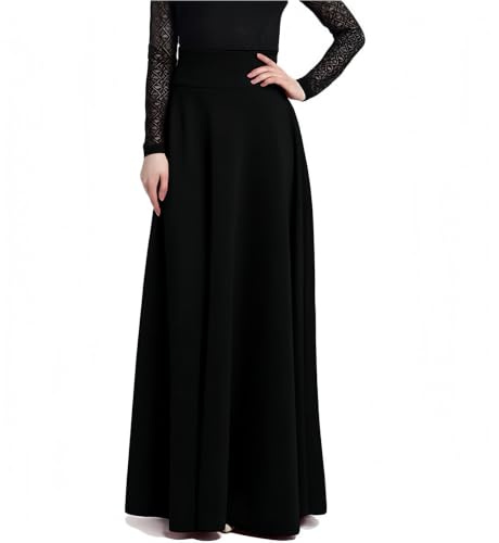 Beeblily Gonna Lunga Donna Invernale 120cm Fluida Vita Alta Elegante Skirts | Tessuto morbido liscio e antipiega. Un capo vintage chic per l'autunno, perfetto per ogni cerimonia.