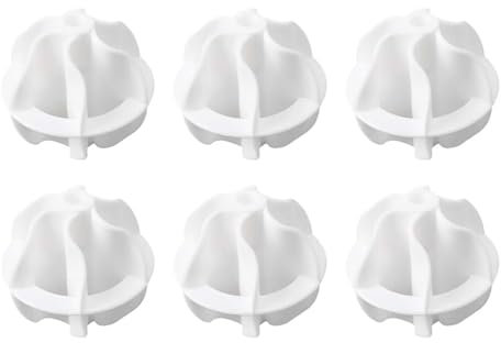 Laroal 6 Pcs Wash Balls For Down Jackets Reusable Dryer Balls Washing Ball For Washing Machine Tumble Dryer For Decontamination And Tangling Friction Ball