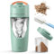 SOARFLY shaker electrique 700ml, shaker proteine rechargeable USB C, shaker électrique avec compartiment à poudre, sans BPA (vert)