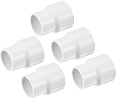 TA-VIGOR Lot de 5 raccords réducteurs en PVC - 40 mm x 32 mm - Blanc