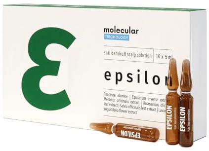 Molecular Trichology Haarserum Ampullen, gegen Schuppen, beruhigt Juckreiz | Serum Damen und Herren Haarpflege, 10 × 5 ml Epsilon