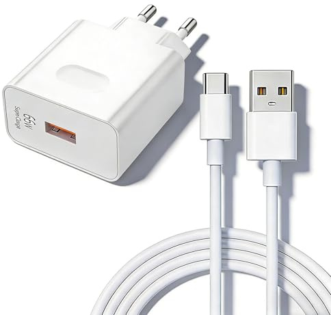 JEYXR 66W Chargeur Rapide avec Câble USB C 6A 1m pour Honor, Chargeur USB C | 66W Chargeurs pour Téléphones Portables pour Honor Magic7 Lite Magic6 6Pro Magic5 Lite Honor 90 70 Lite 200 Pro X6b
