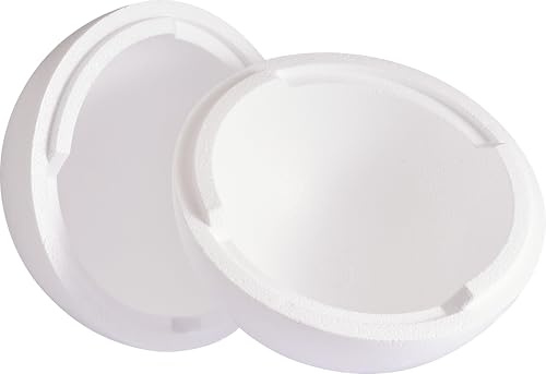 VBS Styroporkugel Ø 20 cm 2-teilig aus Styropor für Bastelprojekte