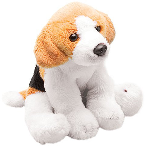 Yomiko 12004 Hund Sitzender Beagle, Hellbraun, Schwarz und Weiß, S (Pack of 1)