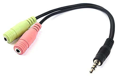 BeMatik - Adaptador de Audio CTIA para Auricular y micrófono minijack 3.5