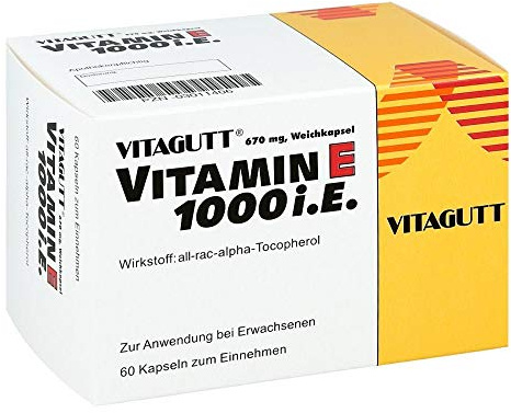 VITAGUTT Vitamin E 1000 Weichkapseln 60 St