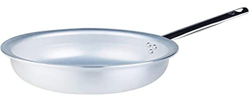 Pentole Agnelli Pfanne zum Wenden von Pasta und Risotto mit Rohrstiel, aus Aluminium 3 mm 32 cm
