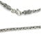Drachensilber Silberkette Königskette 2.5 mm Stärke 45cm lang, aus massivem 925 Sterling Silber, handgefertigte Kette rundes Profil, schwere Halskette