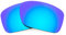 Revant Verres de Rechange Compatibles avec Oakley Turbine, Polarisés, Bleu Glacier MirrorShield