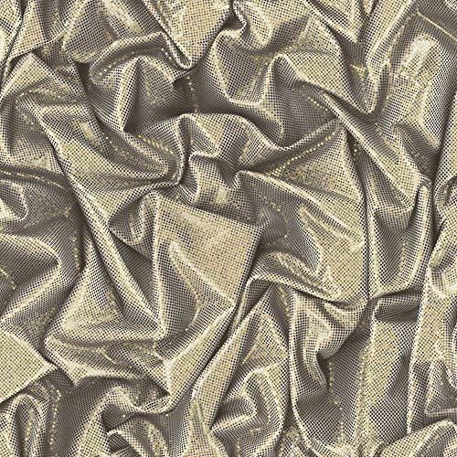 Muriva Crushed Satin Wallpaper Faux Effect Silk Modern Realistic Glitter (Soft Gold L14212)