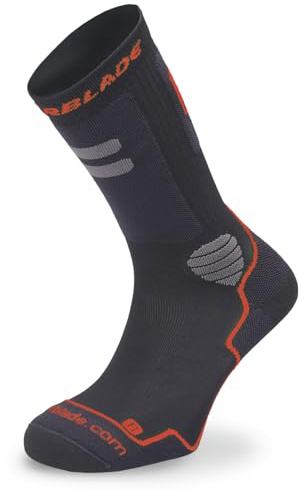 Rollerblade HIGH PERFORMANCE SOCKS, Inline Skate Socken Herren, Unisex, Schwarz/Rot