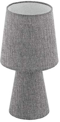 EGLO CARPARA Tischleuchte Höhe 34 cm, Textil, 5.5 W, grau