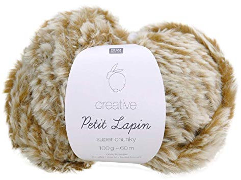Rico Petit Lapin (04), karamell braun, Wolle Felloptik, Flauschwolle, Fellgarn Fellwolle