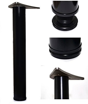 Pied de table réglable pour table de cuisine 710/820/1100 mm (820 mm, noir)
