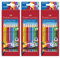 Faber-Castell 10er Etui Buntstifte Colour Grip radierbar, 3 Packungen