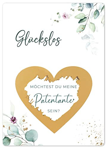Joli Coon Rubbelkarte Patentante fragen - Willst du meine Patentante sein