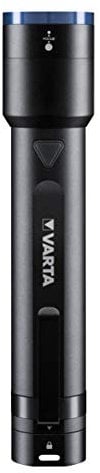 VARTA Taschenlampe LED inkl. 6x AA Batterien, Night Cutter F40 Premium Leuchte, Lampe 1000 Lumen Leuchtstärke, Taschenleuchte, Arbeitsleuchte mit vier Leuchtmodi, spritzwassergeschützt, schwarz
