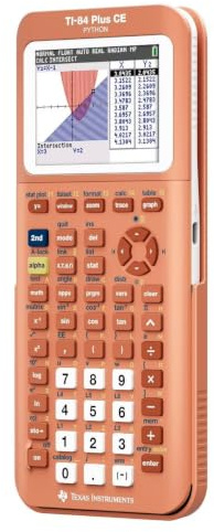 TI-84 Plus CE Color Graphing Calculator, Coral (Metallic)